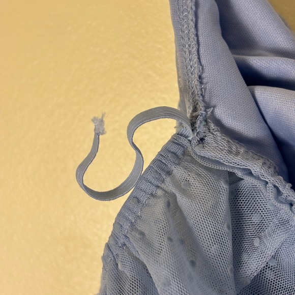 PETAL & PUP Belle Maxi Dress In Blue Women Size Small Tulle Formal Summer Party - Picture 13 of 15